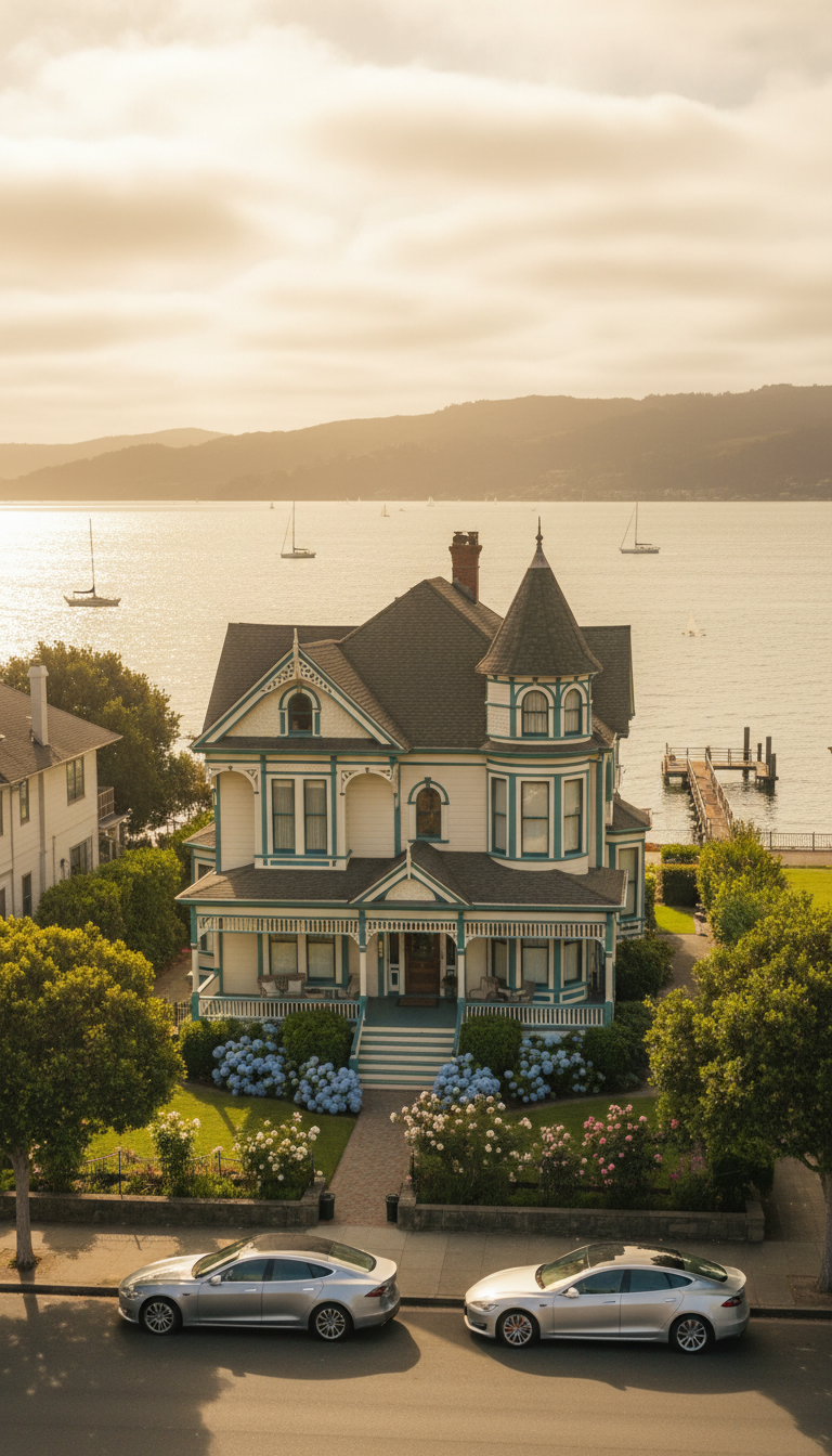 Charming Victorian home in Benicia California near waterfront