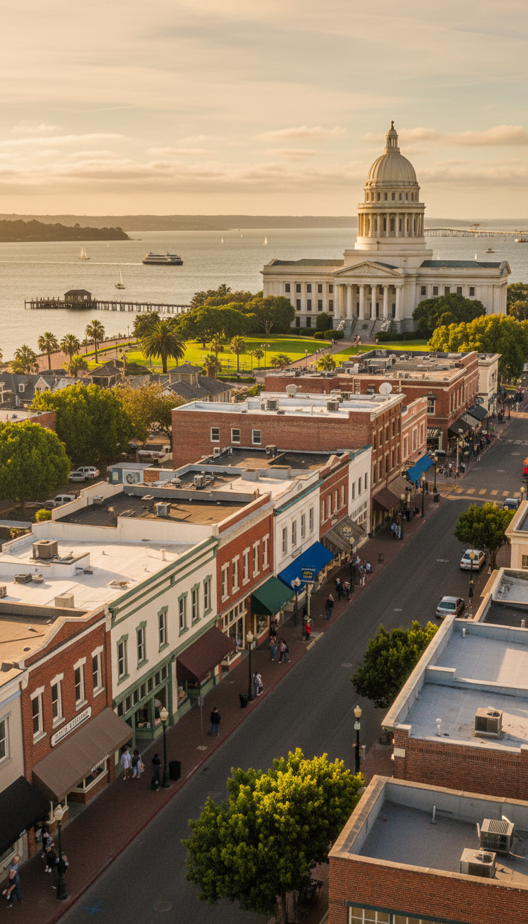 Benicia California historic downtown