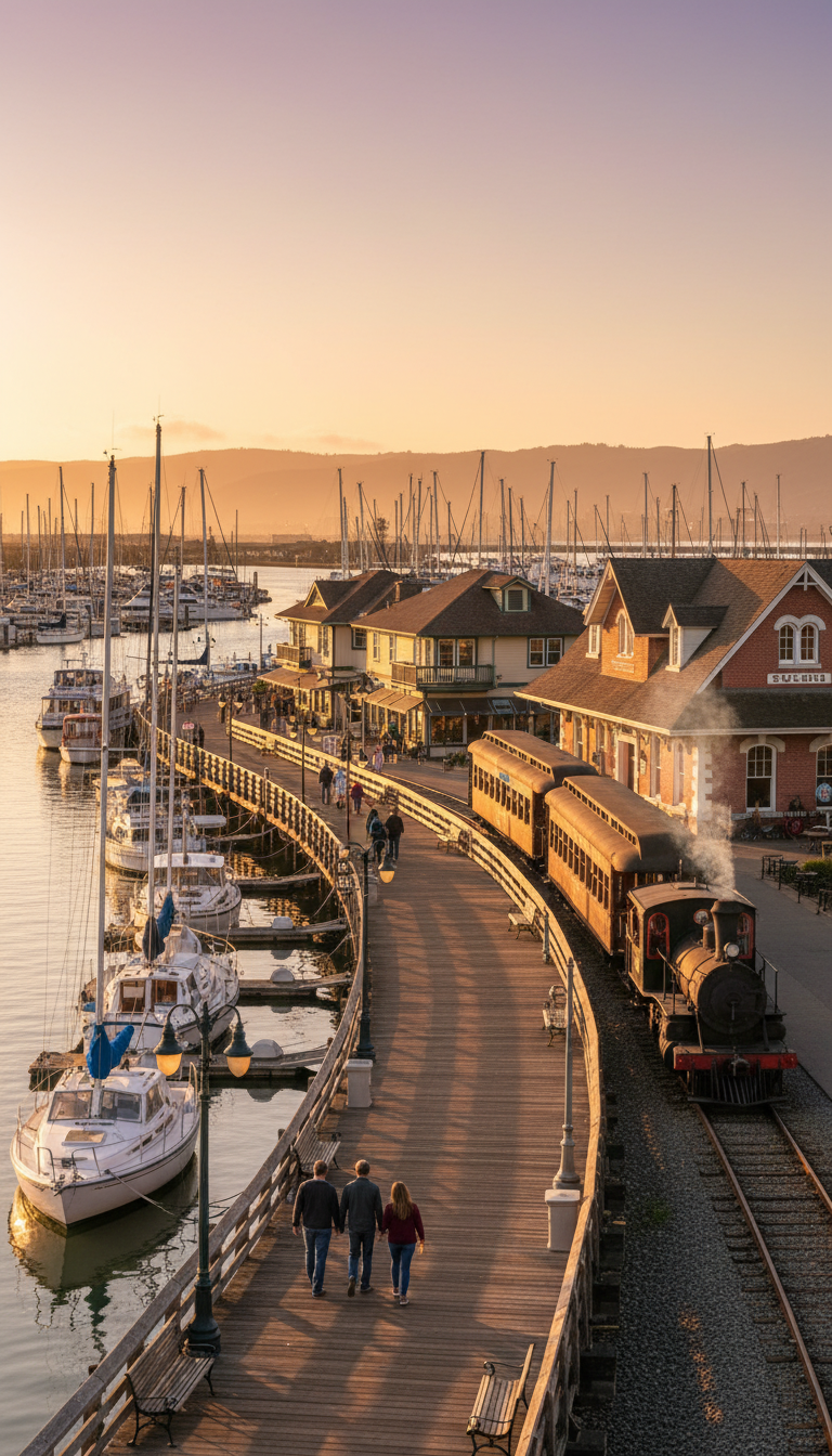 Suisun City California waterfront harbor
